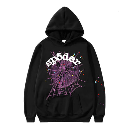 Black Sp5der Worldwide Hoodie